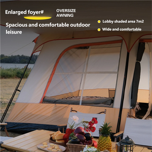 <span class=keywords><strong>Gofun</strong></span> 2026 Nuevo Estilo 098 Carpa de Camping Tipo Villa para Exteriores, Cuatro Estaciones, Dos Habitaciones y un Salón, con Toldo Integrado de 2000-3000mm - Product Image 3