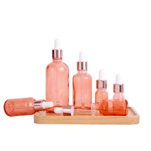Hot Sale Wholesale 5ml 15ml 30ml <b>Glass</b> <b>Dropper</b> <b>Bottle</b> pink <b>Glass</b> <b>Bottle</b> with <b>Bottle</b> for Oils Essentials - Product Image 6