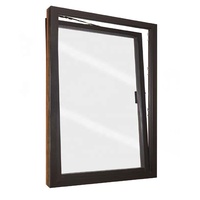 Ventana Abatible de Apertura Interior con Malla de Seguridad y Diseño de Barras, de Vidrio Único sin Marco para Mayor Seguridad