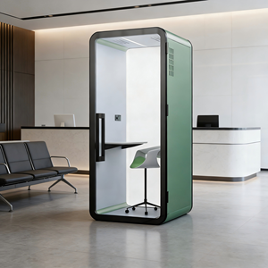 Los fabricantes ofrecen cabinas de grabación acústica de teléfono portátil de estudio de espacio de trabajo móvil y cápsula insonorizada para Oficina de Conferencias - Product Image 3