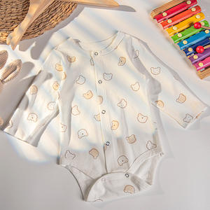 Body de Bebé para Primavera/Verano, Estilo Europeo Americano, Manga Larga, Ropa de Bebé, <span class=keywords><strong>Pijama</strong></span> para Recién Nacido, Ropa de Clase, Algodón - Product Image 5