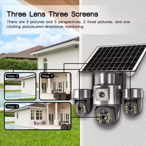 Sistema de Seguridad para el Hogar con Cámara Solar, Cámara PTZ Inalámbrica 4G de 6MP, Seguimiento de Movimiento en Exteriores, Alarma PIR CCTV para Casa y Jardín - Product Image 2