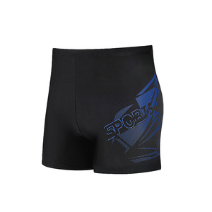 Maillots de bain à séchage rapide pour hommes, design sportif, noir, rouge, bleu, vêtements de bain pour adultes - Product Image 5