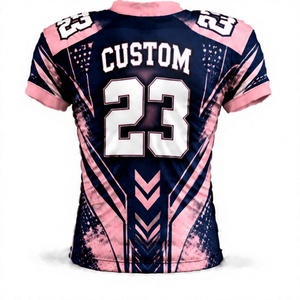 Maillot de football américain rembourré, numéro d'équipe personnalisé imprimé, uniforme sportif pour hommes, polyester respirant, séchage rapide, vente en gros - Product Image 3