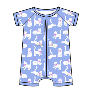 Bambu Giyim Üreticisi Bebek Kız Baskılı Bebek Kıyafetleri Yenidoğan Çocuk Giysileri Şortlar - Product Image 4