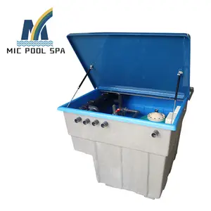 Caja de control personalizada para piscina al aire libre, equipo de proveedor de China, sistema de filtro de arena integrado