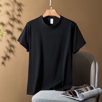 Lage Prijs Gebreide O-Halssteun Heren T-Shirts Effen T-Shirts Voor Het Afdrukken Van 220 Gram