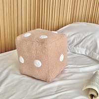 Coussin décoratif créatif et simple pour la maison, personnalisable, en forme de cube, jouet en peluche amusant en forme de dés, coussin de canapé, futon, tapis de sol