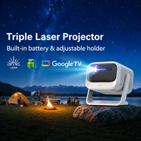 Projecteur portable 1080P 3 RGB Laser avec batterie intégrée Android 11 HDR MEMC WiFi OEM ODM Marque privée Usine