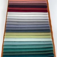 Tissu de velours uni teint en Hollande, doux, en polyester, pour canapé, chaise, coussin, mobilier – Vente en gros