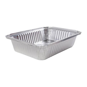 OEM logo hình chữ nhật PP nhôm lá mỏng dùng một lần cấp thực phẩm đưa ra <span class=keywords><strong>container</strong></span> với lá có nắp đậy - Product Image 1