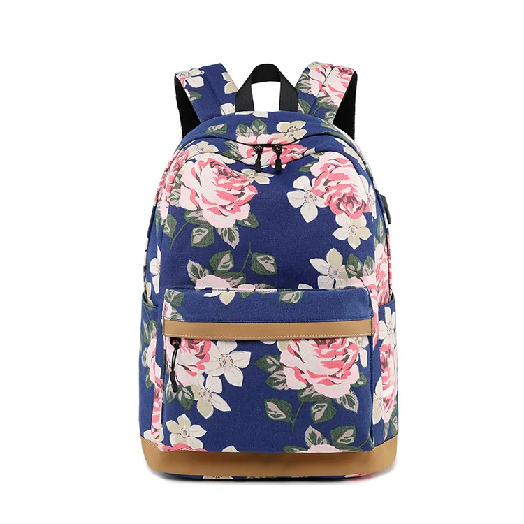 Custom Canvas Printing Backpack Women School Back Bags for Teenage Girls Cute Travel Backpacks Female Bagpack