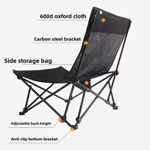 Silla Plegable Portátil Moderna al por Mayor OEM/ODM con Marco Metálico Oxford para Camping y Playa, Color/Tamaño/Logotipo Personalizables - Product Image 5