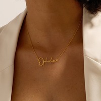 Collar de Acero Inoxidable con Logotipo 2D 3D Personalizado para Hombre y Mujer, Joyería Plateada a la Moda, Logotipo Personalizado, Directo de Fábrica