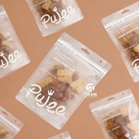 Sac à soufflet personnalisable OEM/ODM, écologique, de qualité alimentaire, avec fermeture éclair supérieure et inférieure, pour l'emballage d'aliments pour animaux de compagnie