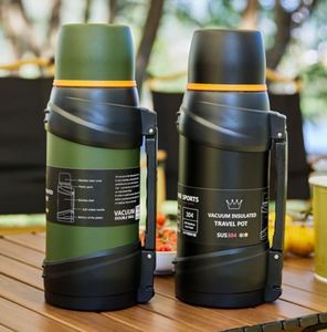 Bouteille isotherme de voyage en acier inoxydable à double paroi, grande capacité, qualité alimentaire, très vendue - Product Image 1