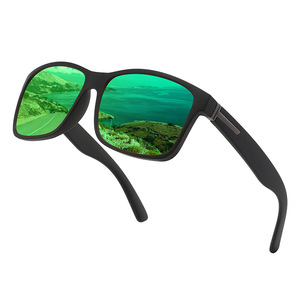 Gafas de Sol Polarizadas Unisex UV400, Marco de Metal Negro, Lentes TAC Antideslumbrantes, Protección Solar para Conducir, Moda para Exteriores - Product Image 5