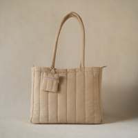 Sac à main pour ordinateur portable de voyage extérieur de grande taille, fabriqué en usine OEM, sacs à main personnalisés pour femmes, doux, matelassés, avec mini sac à main