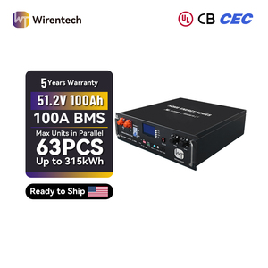 Batterie pour rack de serveur 51,2V 100Ah 5,12KWh UL1973 CE CB MSDS UN38.<span class=keywords><strong>3</strong></span> Livraison rapide Stock US Prêt à être expédié - Product Image 1