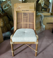 Chaise de salle à manger en bois tressé à la main, dossier haut, style Wabi-sabi antique, avec accoudoirs, pour balcon, chambre, salon de détente - Vente en gros usine