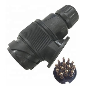 Adaptateur de prise de remorque robuste OEM en gros, 13 broches, court, connecteur de prise de remorque automobile pour remorques et caravanes - Product Image 2