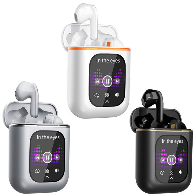 X6 TWS Wireless AI Translation Earbuds In-Ear JL Chipset ANC&ENC LED Power Stereo Sound Touch Screen for 5.3