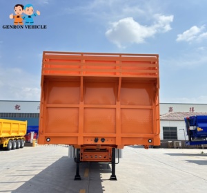 Camion semi-<span class=keywords><strong>remorque</strong></span> à lit plat de transport de conteneurs 40 pieds 2 essieux 50 tonnes avec instrumentation et cadre de bâche - Product Image 4
