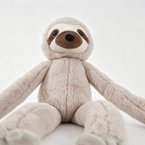 Peluche de Perezoso de Brazos Largos Personalizado, Suave y Color Taupe Claro, con Parche de Contraste en el Ojo y Extremidades Extra Largas - Product Image 6