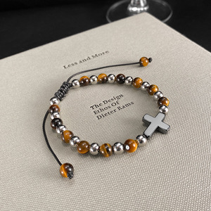 <span class=keywords><strong>Bracciali</strong></span> a mano all'ingrosso in <span class=keywords><strong>acciaio</strong></span> inox <span class=keywords><strong>bracciali</strong></span> Personnalisé<span class=keywords><strong>s</strong></span> tigri occhio coppia di moda avvolgente braccialetti - Product Image 6
