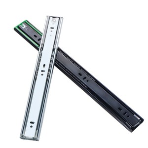 Glissière de tiroir Jessway à amortissement, 45 mm, en acier laminé à froid de 1,8 mm, à trois sections, avec roulement à billes, pour tiroir de meuble - Product Image 5