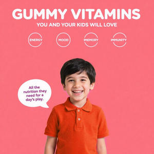 Organic Strawberry Flavor Children's Multivitamin Gummies Chewable Vitamin <strong>Supplements</strong> <strong>for</strong> Vitamins D C K <strong>for</strong> Newborns - Product Image 2