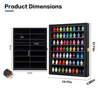 Vitrine murale noire pour figurines Lego, grande boîte à figurines écologique, présentoir pour mini figurines