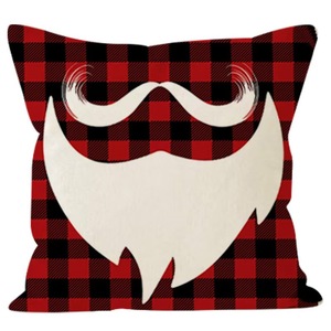 Накидка на подушку с рождественскими украшениями, черная клетчатая вышитая наволочка, зимняя Праздничная наволочка из ткани - Product Image 4