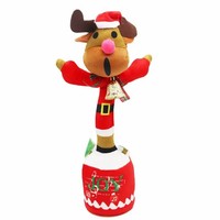 Jouets en peluche cactus dansant et parlant à LED, cadeau de Noël, jouet électrique dansant