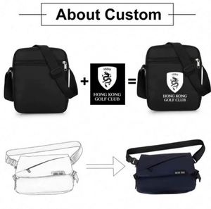 Sac messager en nylon pour homme, petit sac à bandoulière décontracté, personnalisable avec logo, vente en gros à prix réduit - Product Image 3