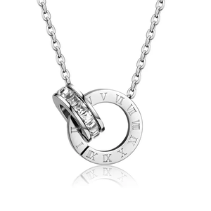 XIXI impermeable 18K chapado en oro diamante número romano pulsera collar pendientes Acero inoxidable fino moda joyería conjuntos mujeres
