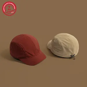 Chapeau à bords courts de couleur unie pour hommes casquette de Protection solaire d'été mince pour le visage à séchage rapide en plein air petite casquette de Baseball pour les femmes