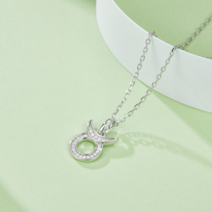 Vendita calda 12 collezione zodiacale collane pendenti Moissanite prezzo di fabbrica 925 argento Sterling <span class=keywords><strong>Taurus</strong></span> zodiacale collana - Product Image 2