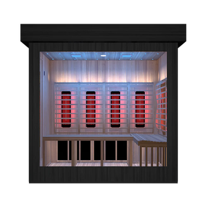 Sauna Esterna Personalizzata per 2 Persone con Terapia a Luce Rossa e Bagno Turco - Product Image 2