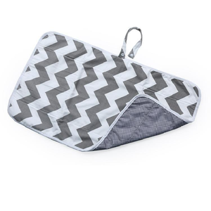 Tapis <span class=keywords><strong>à</strong></span> <span class=keywords><strong>langer</strong></span> portable et réutilisable pour bébé, pliable, imperméable, avec motif imprimé pour bébés garçons et filles - Product Image 2