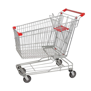 Carrito de Supermercado Ivanic WG-ST11 60L, Carrito de Compras Plegable de Acero con Acabado Galvanizado, Ruedas de 5 Pulgadas, Portátil y Personalizable - Product Image 1