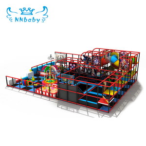 Nannan kids jungle gym maze playhouse theme custom design plastic slide set ball pit children play equipment indoor playground