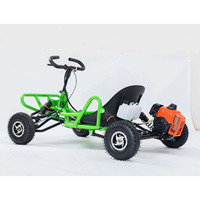 Kart à essence tout-terrain YLC puissant à double châssis en acier, 4 roues, pour adultes et enfants, voiture de course de drift