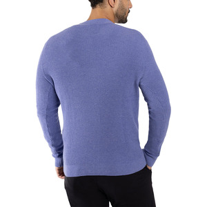 Cardigan décontracté uni personnalisé pour homme, pull tricoté à manches longues, cardigan ouvert sur le devant, vêtement d'extérieur d'hiver, vente en gros - Product Image 6
