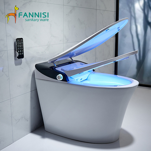 <span class=keywords><strong>WC</strong></span> intelligent à chasse automatique avec siège auto-nettoyant et cuvette à siphon en S, style moderne pour toilettes publiques - Product Image 2