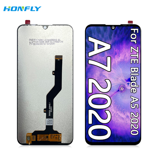 Honfly 6.09" Good Quality Mobile Phone Lcd for zte Blade A5 A7 2020 Lcd Touch Display Assembly Screen Replacement