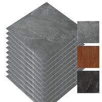 Carreaux auto-adhésifs pour bricolage Revêtement de sol en PVC imperméable Revêtement de sol en vinyle pour cuisine Salle de bain Commande par correspondance Emballage Vinyle Utilisation intérieure