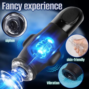 Masturbateur masculin automatique à double vibration et aspiration, Godet d'entraînement, Jouet sexuel masculin - Product Image 4