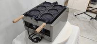 Machine à gaufres rondes commerciales au gaz ou électriques pour la fabrication de gaufres en forme de pièce de monnaie (USA, Japon, Corée, Malaisie) - En stock