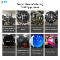 Fabrik-Großhandel Maßgefertigter Indoor P3 Flexibler LED-Bildschirm Werbevideo-Kugel Sphärischer LED-Display-Bildschirm